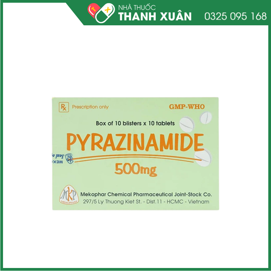 Rx Pyrazinamide 500mg trị bệnh lao